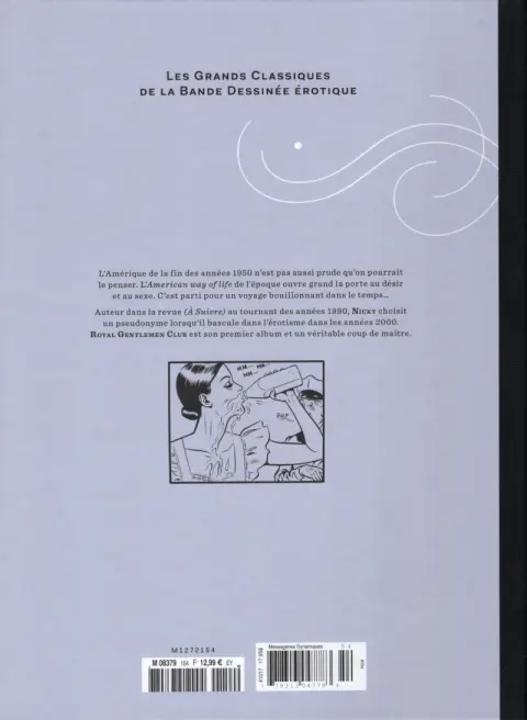 Verso de l'album Les Grands Classiques de la Bande Dessinée Érotique - La Collection Tome 154 Royal Gentleman Club - Tome 3
