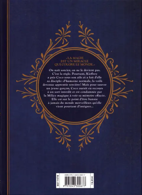 Verso de l'album L'Atelier des sorciers Edition Grimoire 2