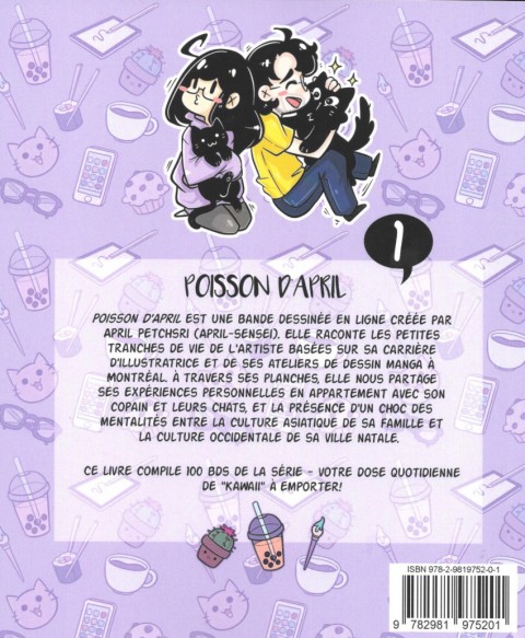 Verso de l'album Poisson d'April 1 Lorsque la vie me joue des tours