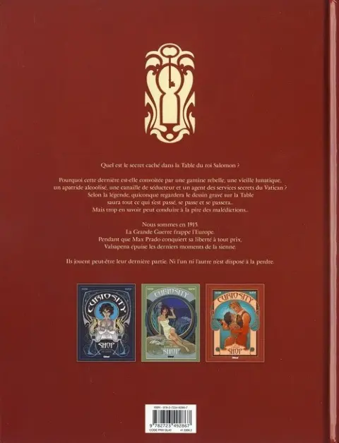 Verso de l'album Curiosity Shop 3 1915 - Le Moratoire
