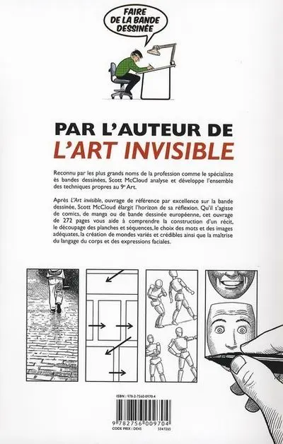 Verso de l'album Faire de la bande dessinée
