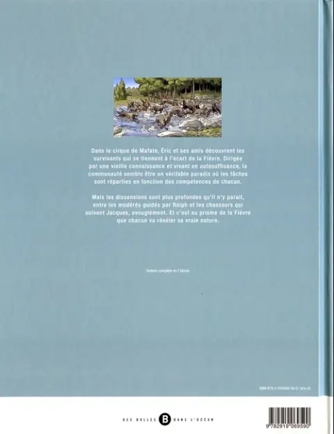 Verso de l'album Fièvre Tome 2/2
