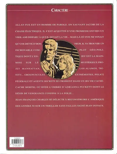 Verso de l'album Fox Tome 7 Los alamos, trinity