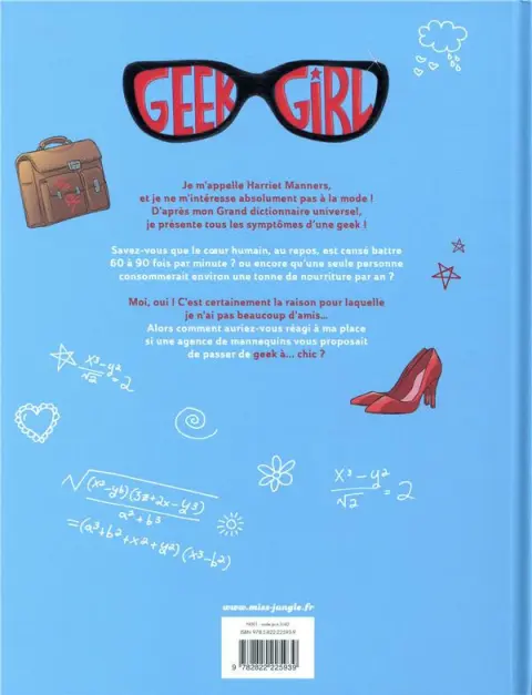 Verso de l'album Geek girl Tome 1 De Geek à chic...