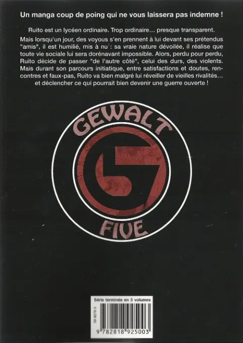 Verso de l'album Gewalt 1