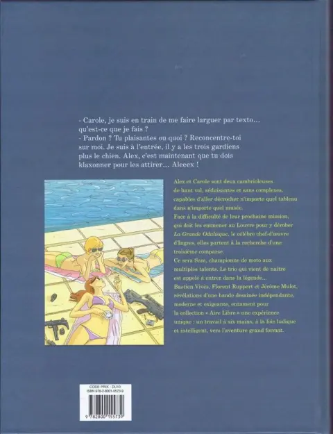 Verso de l'album La Grande Odalisque Tome 1