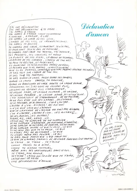 Verso de l'album À bas l'amour copain !