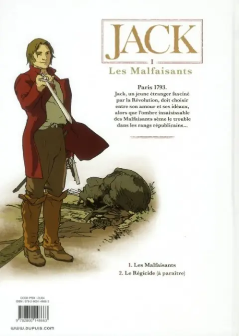 Verso de l'album Jack Tome 1 Les malfaisants