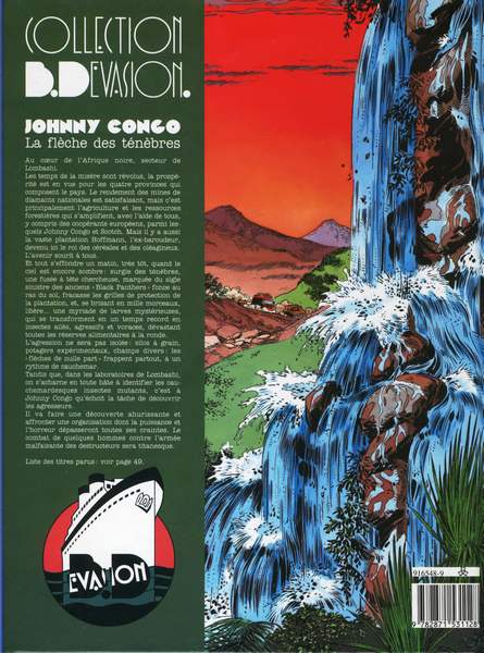 Verso de l'album Johnny Congo Tome 2 La flèche des ténèbres