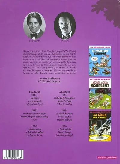 Verso de l'album La Jungle en folie L'Intégrale Tome 3