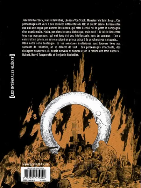 Verso de l'album Le Legs de l'alchimiste