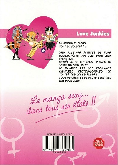 Verso de l'album Love junkies Saison 1 Tome 8