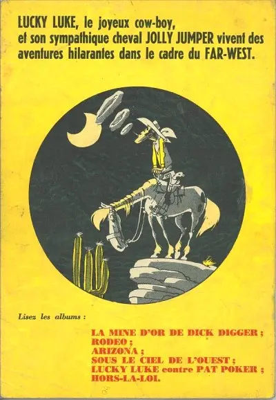 Verso de l'album Lucky Luke Tome 7 L'Elixir du Docteur Doxey