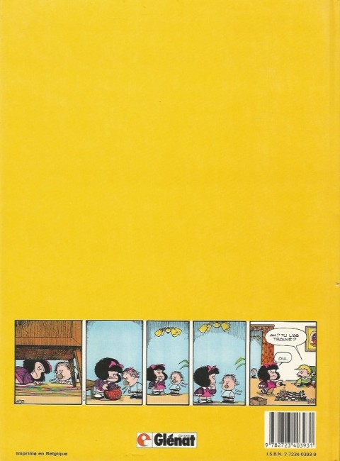 Verso de l'album Mafalda Tome 7 la famille de Mafalda