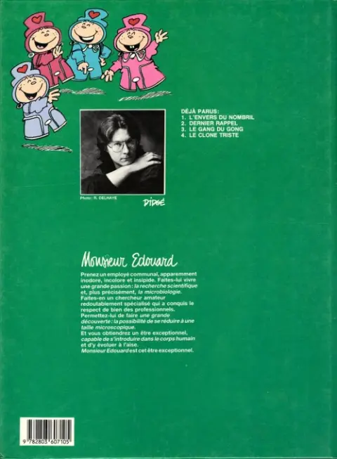 Verso de l'album Monsieur Edouard Tome 4 Le clone triste