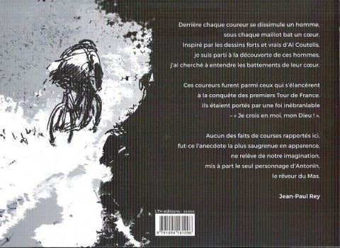 Verso de l'album Nous, forçats du Tour de France