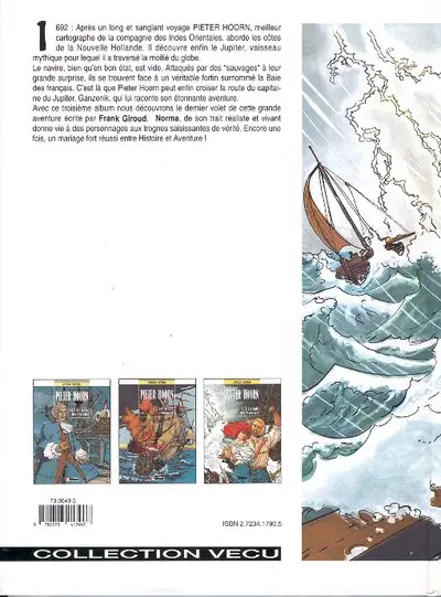 Verso de l'album Pieter Hoorn Tome 3 La baie des français