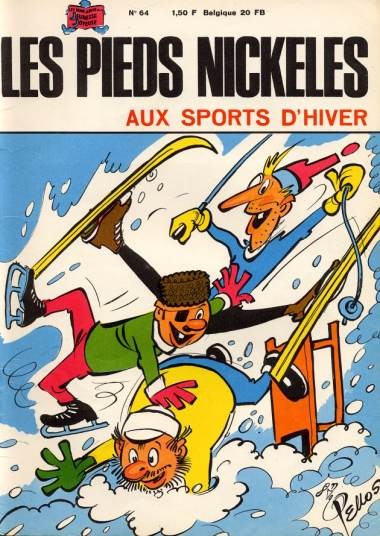 Couverture de l'album Les Pieds Nickelés Tome 64 Les pieds nickelés aux sports d'hiver