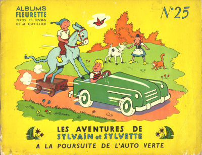 Couverture de l'album Sylvain et Sylvette Tome 25 A la poursuite de l'auto verte