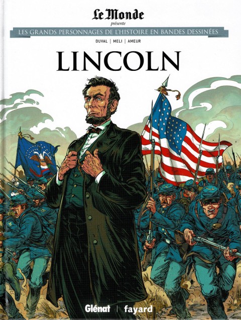Couverture de l'album Les grands personnages de l'Histoire en bandes dessinées Tome 34 Lincoln