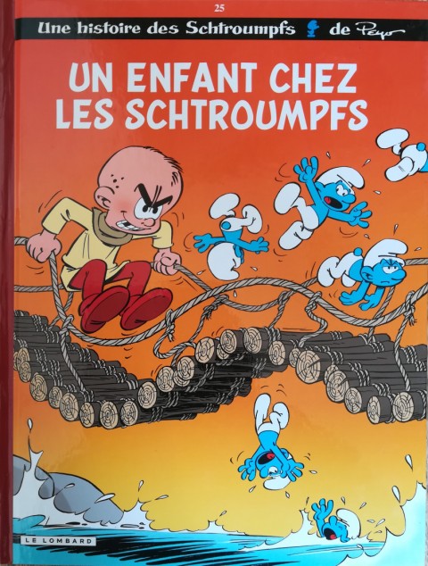 Couverture de l'album Les Schtroumpfs Tome 25 Un enfant chez les Schtroumpfs