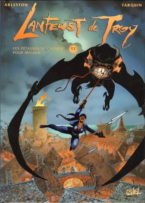Couverture de l'album Lanfeust de Troy Tome 7 Les pétaures se cachent pour mourir
