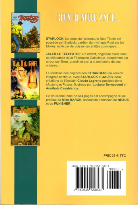 Verso de l'album Strangers Tome 2 Strangers: Starlock / Jaleb