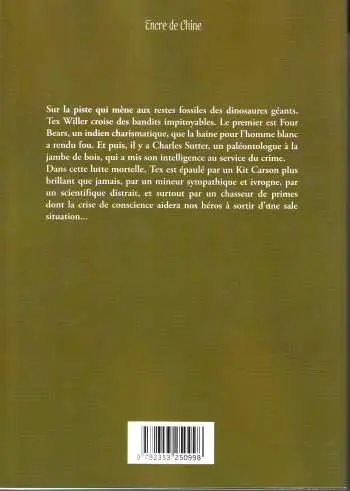 Verso de l'album Tex (Maxi) Tome 2 Le chasseur de fossiles