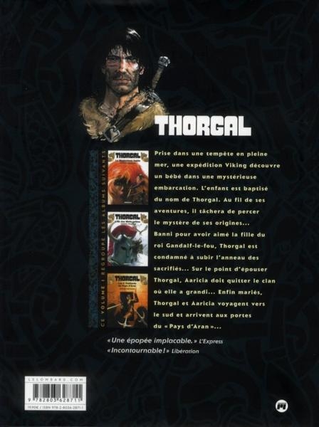 Verso de l'album Thorgal Volume 1