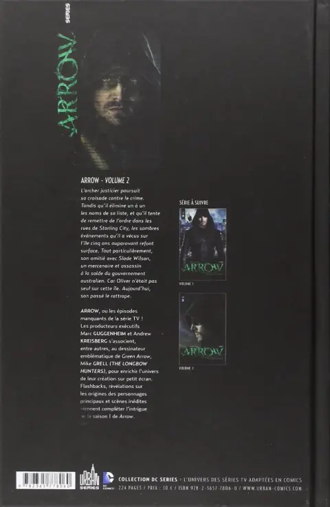 Verso de l'album Arrow Volume 2