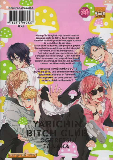 Verso de l'album Yarichin Bitch Club 1