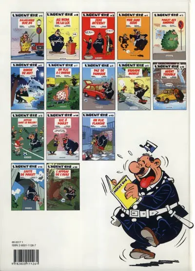 Verso de l'album L'Agent 212 Tome 5 Poulet aux amendes