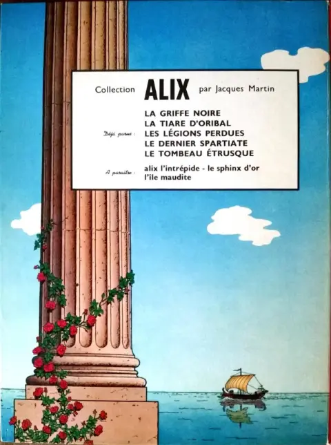 Verso de l'album Alix Tome 7 Le Dernier Spartiate
