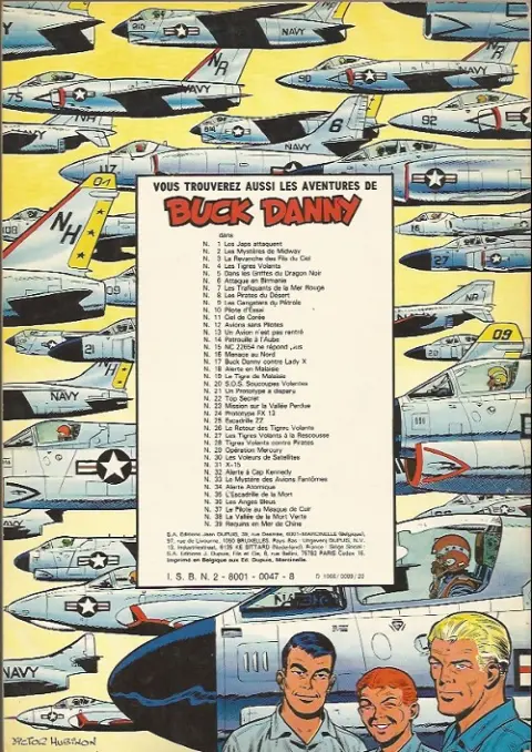 Verso de l'album Buck Danny Tome 10 Pilotes d'essai