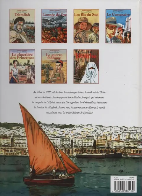 Verso de l'album Carnets d'Orient Tome 1 Djemilah