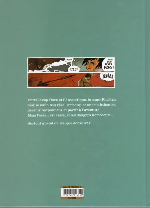 Verso de l'album Esteban Tome 1 Le Baleinier