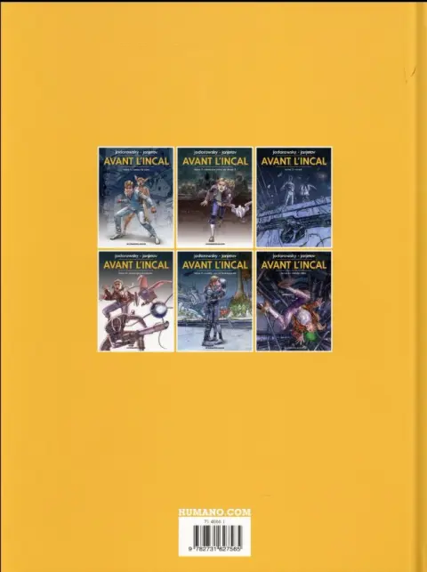 Verso de l'album Avant l'Incal Tome 4 Anarcopsychotiques