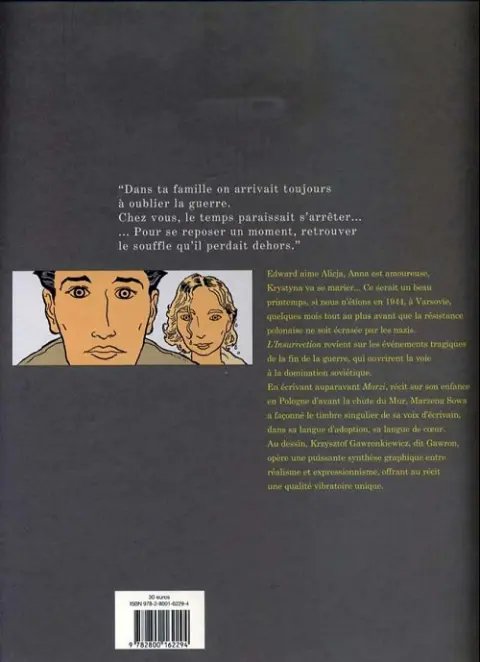 Verso de l'album L'Insurrection Tome 1 Avant l'orage