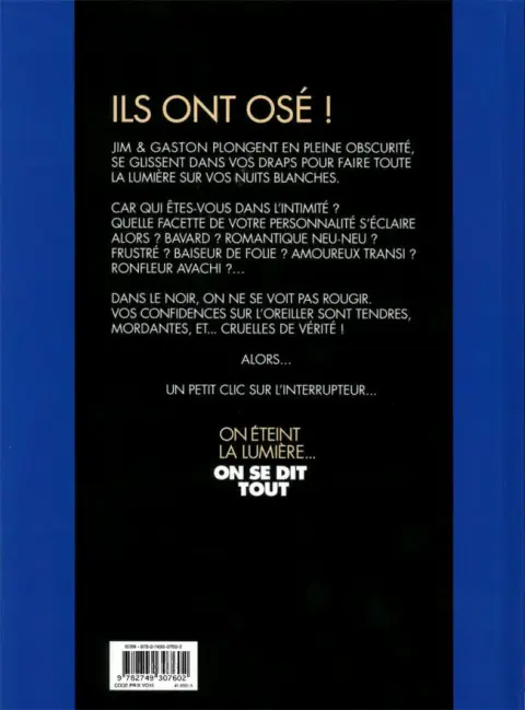 Verso de l'album Jim et ses copains Tome 3 On éteint la lumière... on se dit tout