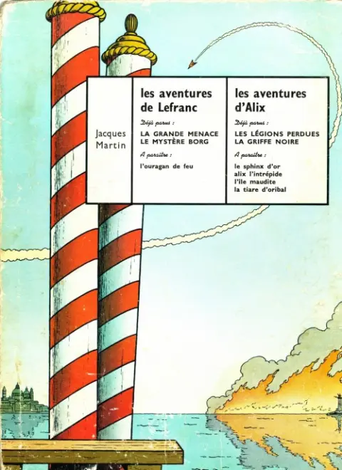 Verso de l'album Lefranc Tome 1 La grande menace