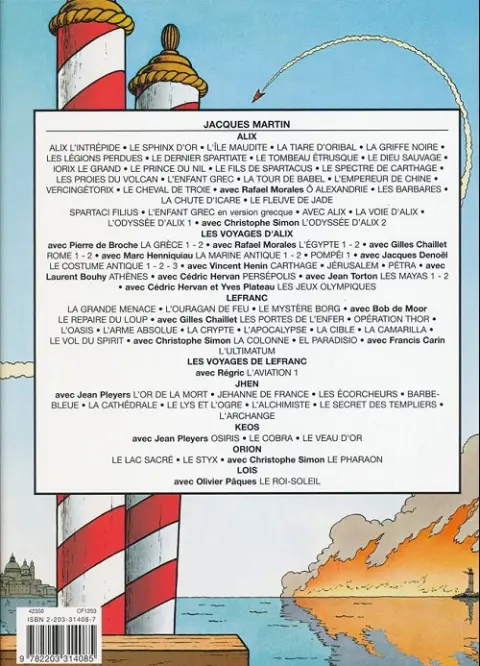 Verso de l'album Lefranc Tome 8 L'arme absolue