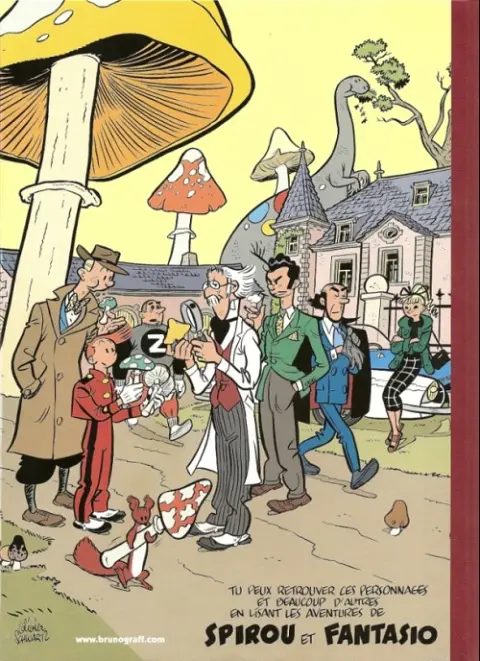 Verso de l'album Spirou et Fantasio - Une aventure de... / Le Spirou de... Tome 5 Le groom vert-de-gris