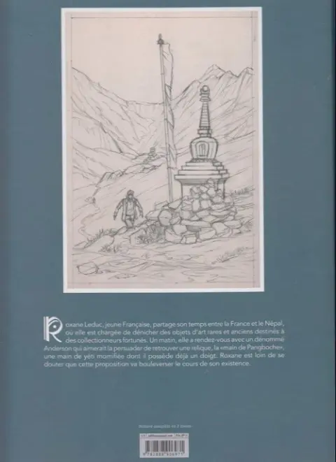 Verso de l'album Les Tribulations de Roxane Tome 1 La main de Pangboche (première partie)