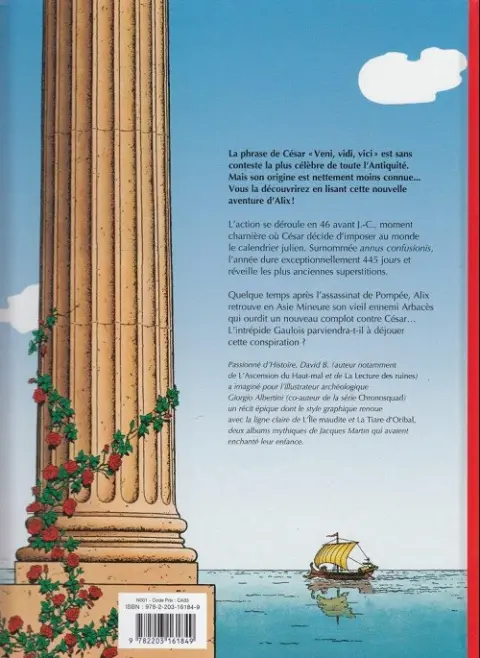 Verso de l'album Alix Tome 37 Veni Vidi Vici