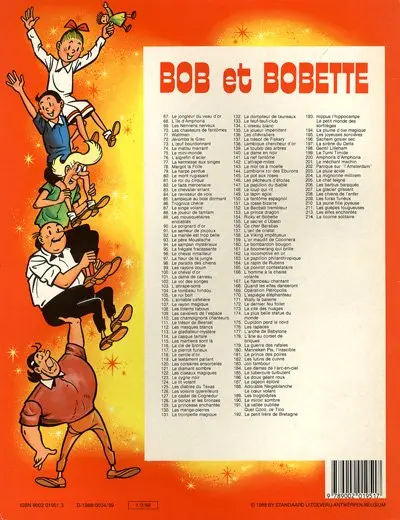 Verso de l'album Bob et Bobette Tome 214 La licorne solitaire
