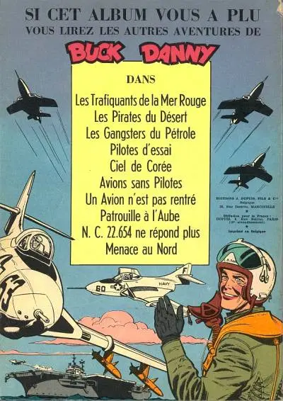 Verso de l'album Buck Danny Tome 17 Buck Danny contre Lady X
