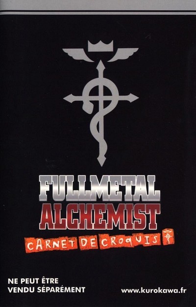 Verso de l'album FullMetal Alchemist Carnet de croquis 0