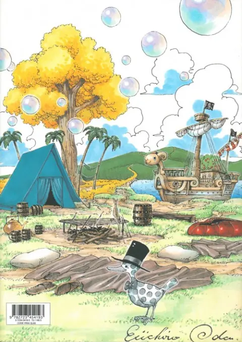 Verso de l'album One Piece Color walk 2