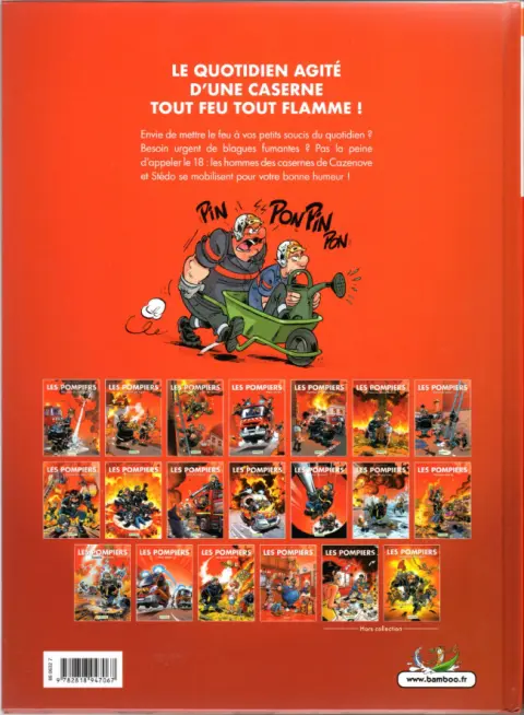 Verso de l'album Les Pompiers Tome 18 Sacré numéro