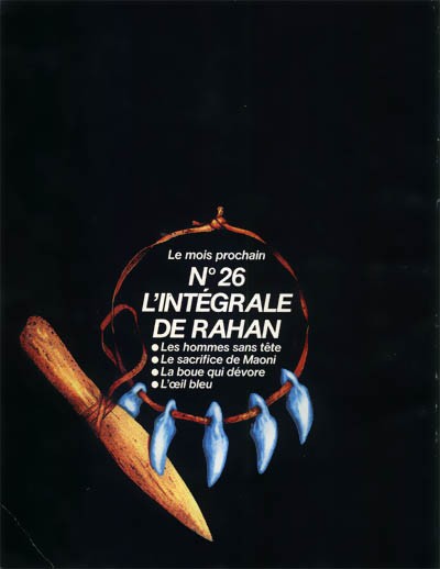 Verso de l'album L'Intégrale de Rahan N° 25